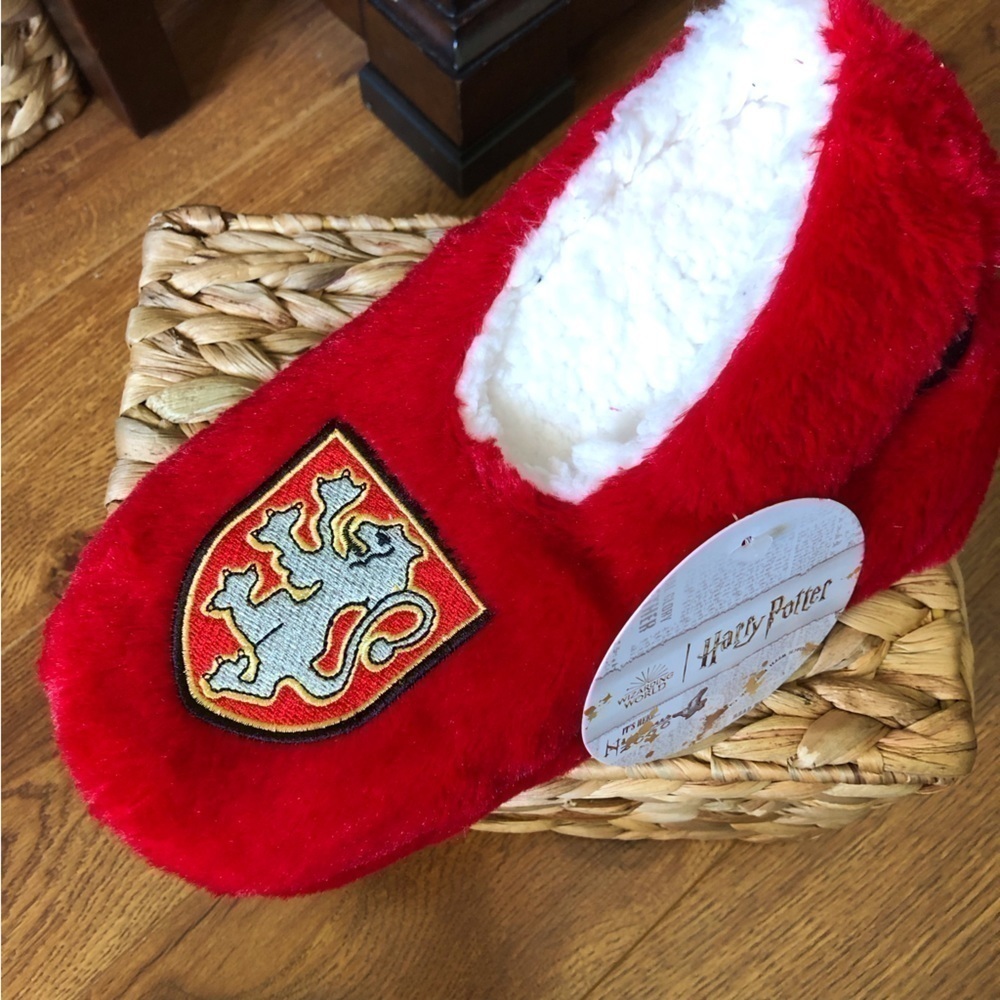 Harry Potter Red Gryffindor House non-slip Fleece Slippers